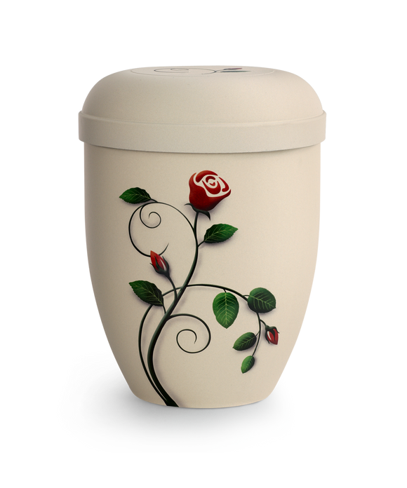 Völsing classic natural fabric airbrush urn