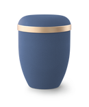 Völsing natural fabric urn gold rim-2