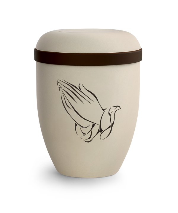 Völsing klassische Naturstoff Urne creme
