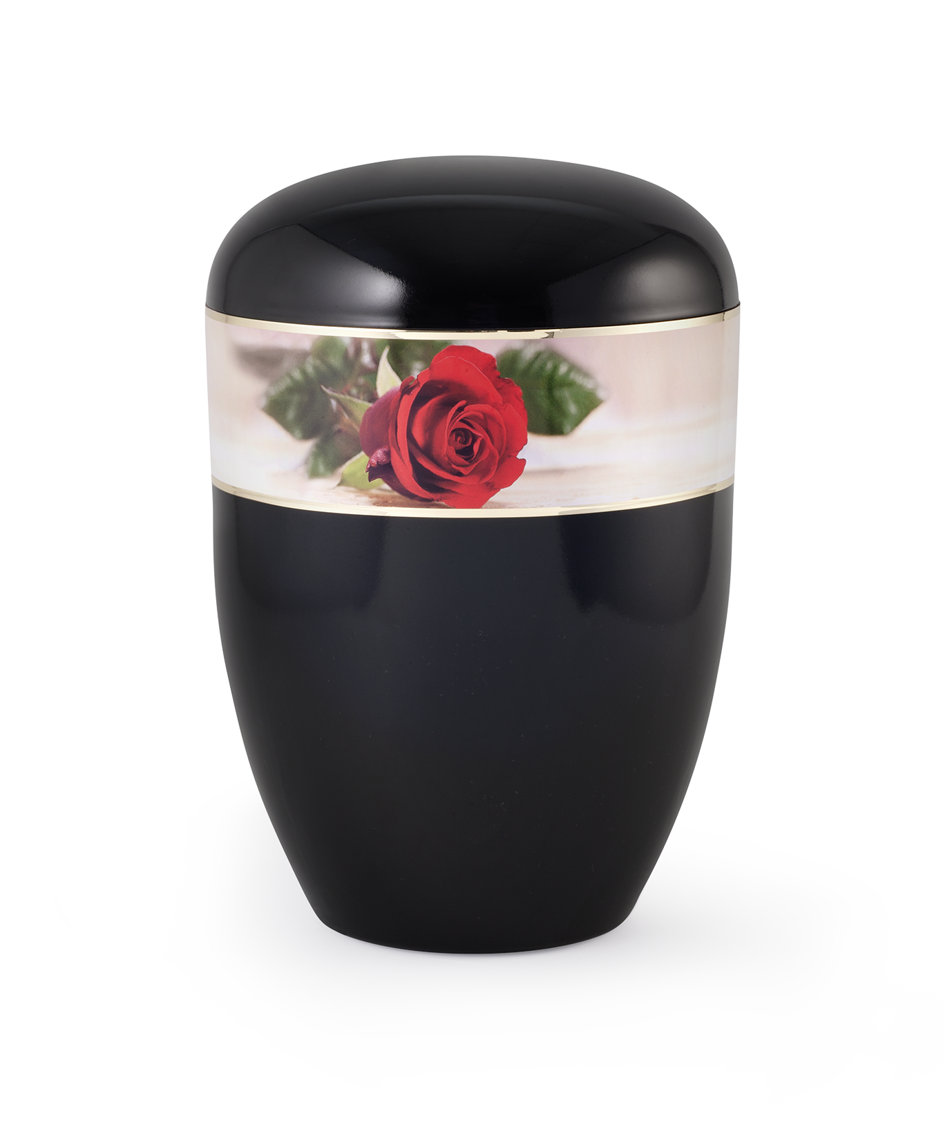Kaufen klavierlack-schwarz-rosen Völsing Urne Edition Red Rose