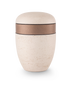"Terra-Jura" creme/Steinoptik geschliffen/Messingeffekt