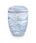 blau/Wellenmuster in Steinoptik