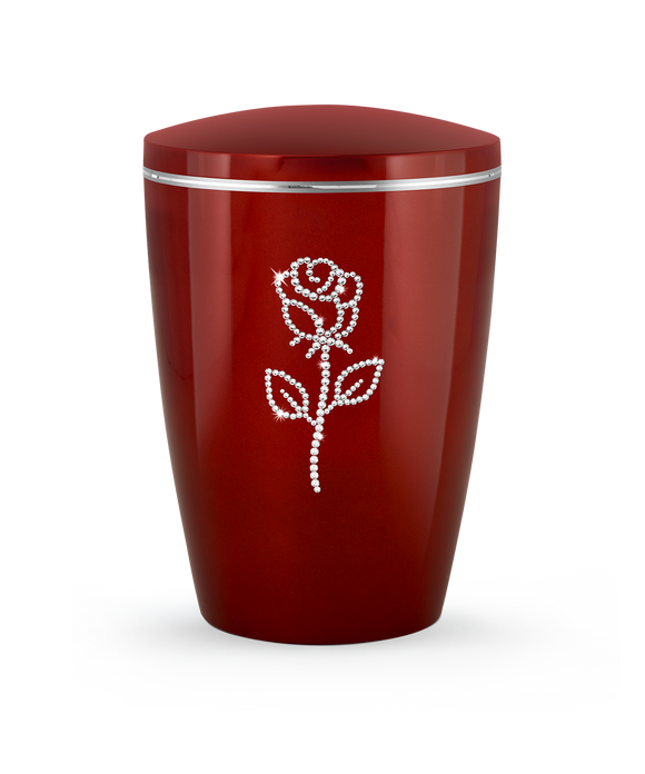 Völsing urn Edition Karat Rose made of crystals