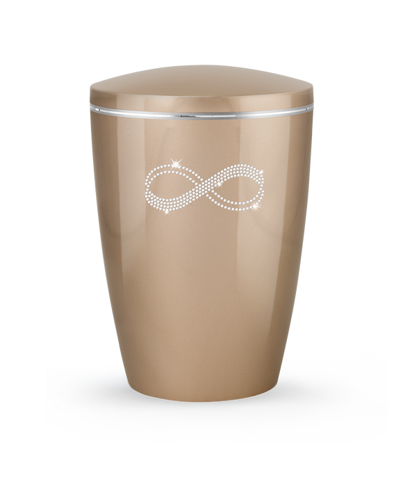 Völsing Urne Edition Karat Schleife aus Kristallen