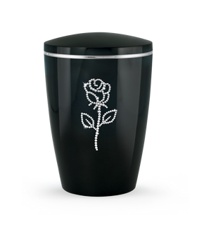 Völsing urn Edition Karat Rose made of crystals - 0