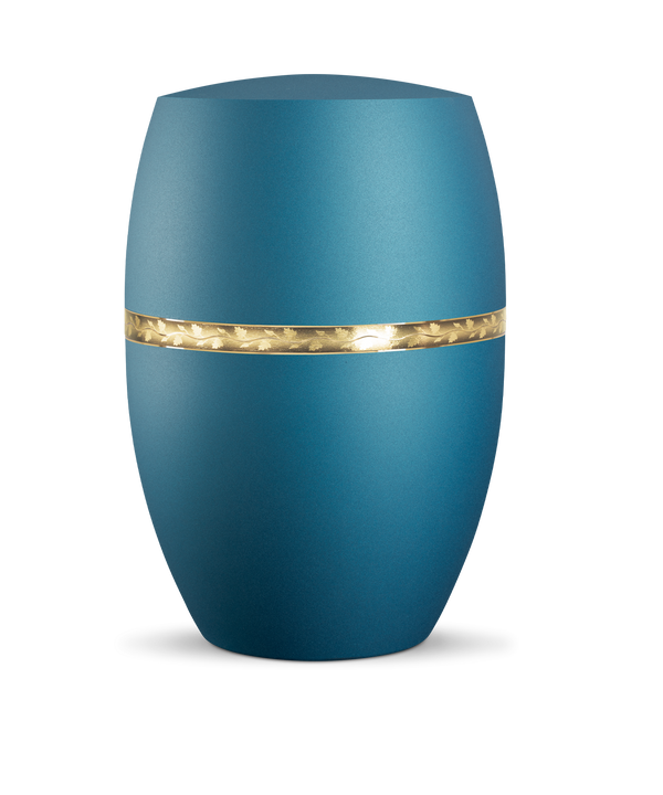 Urne - Infinity Livorno, gebürstetes Golddekor, verschiedene Farben