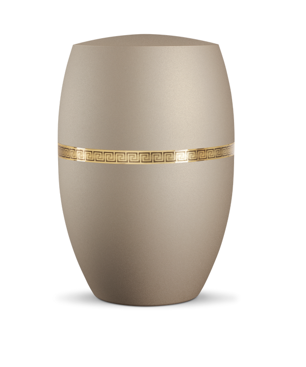 Urne - Infinity Livorno, gebürstetes Golddekor, verschiedene Farben