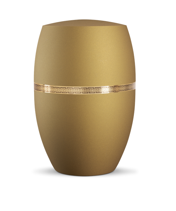 Urne - Infinity Livorno, gebürstetes Golddekor, verschiedene Farben