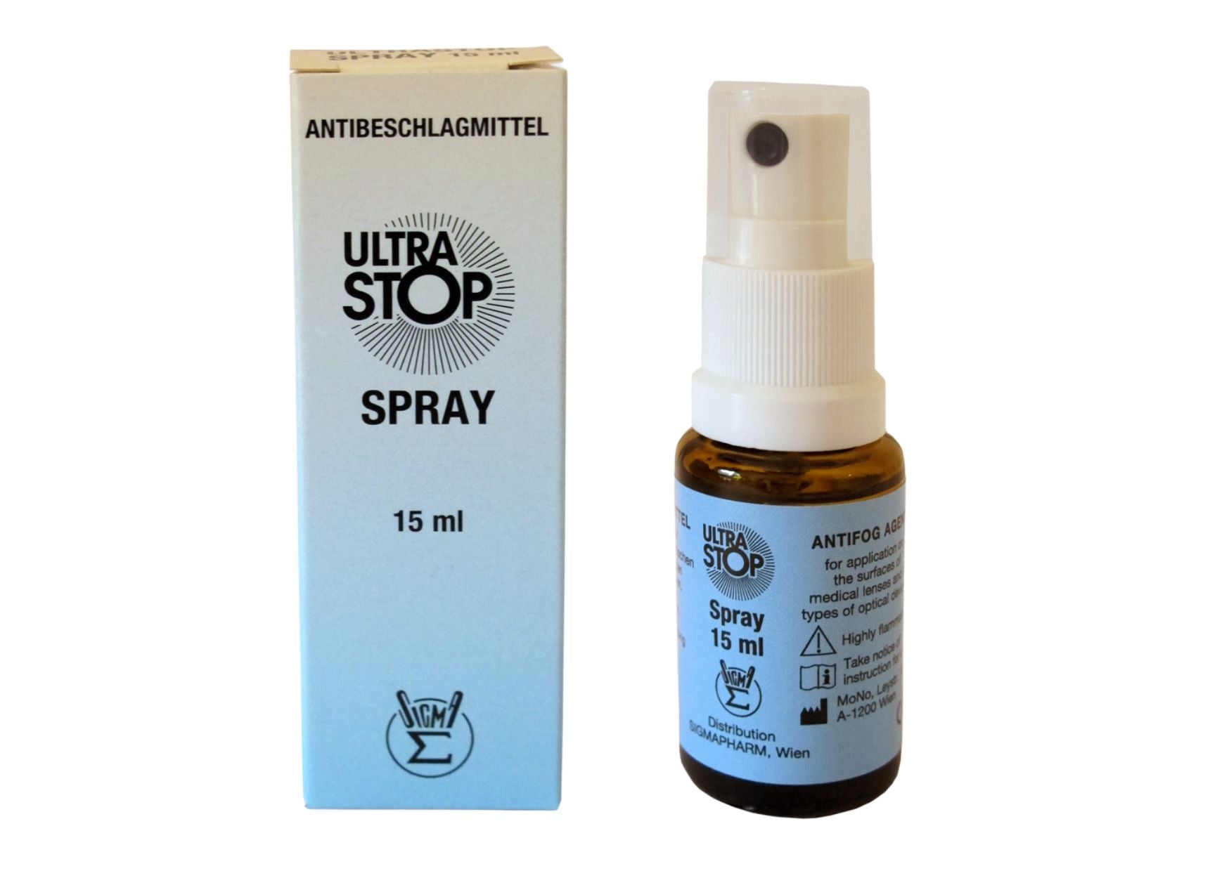 ULTRASTOP anti-fogging agent, non-sterile, 15 ml spray bottle