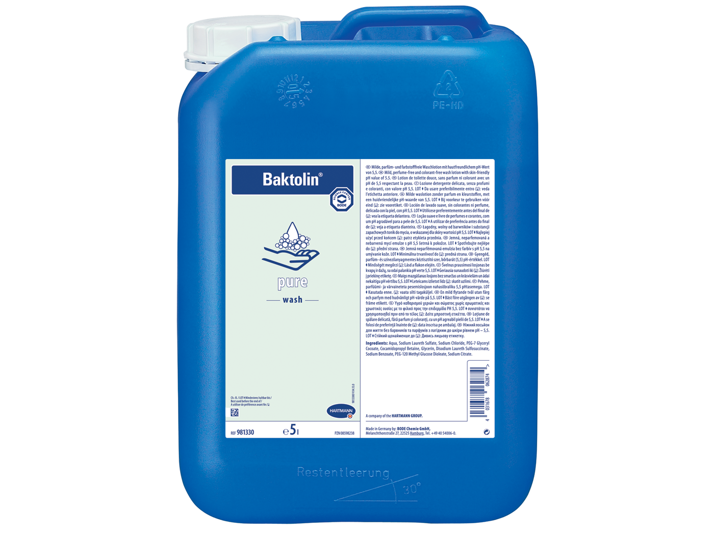 Hartmann Baktolin pure wash lotion