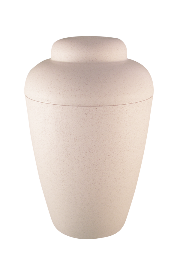 Organic urn VALE white
