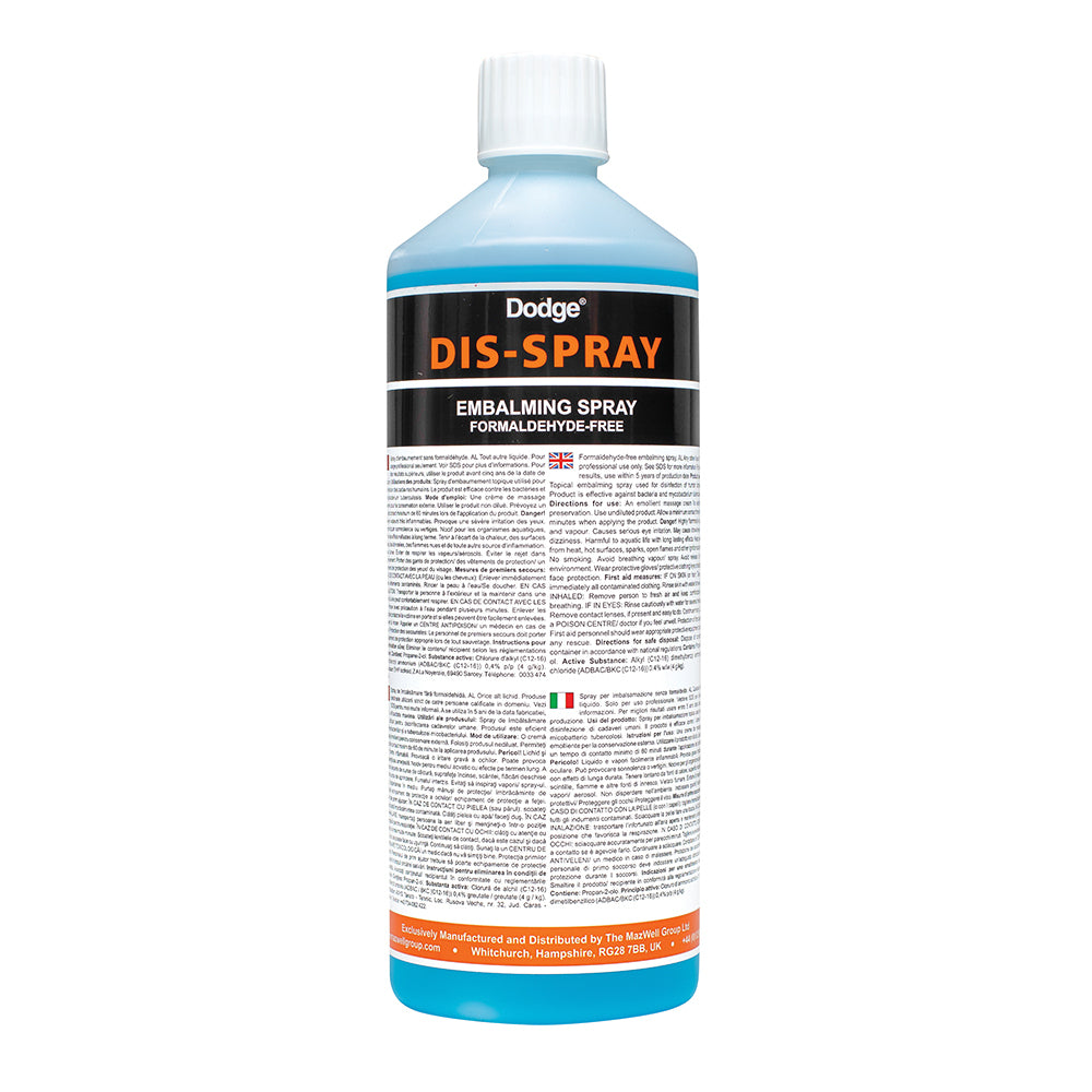 Dodge Dis-Spray, Desinfektions-Spray, Index 0, 1 Ltr.-Flasche
