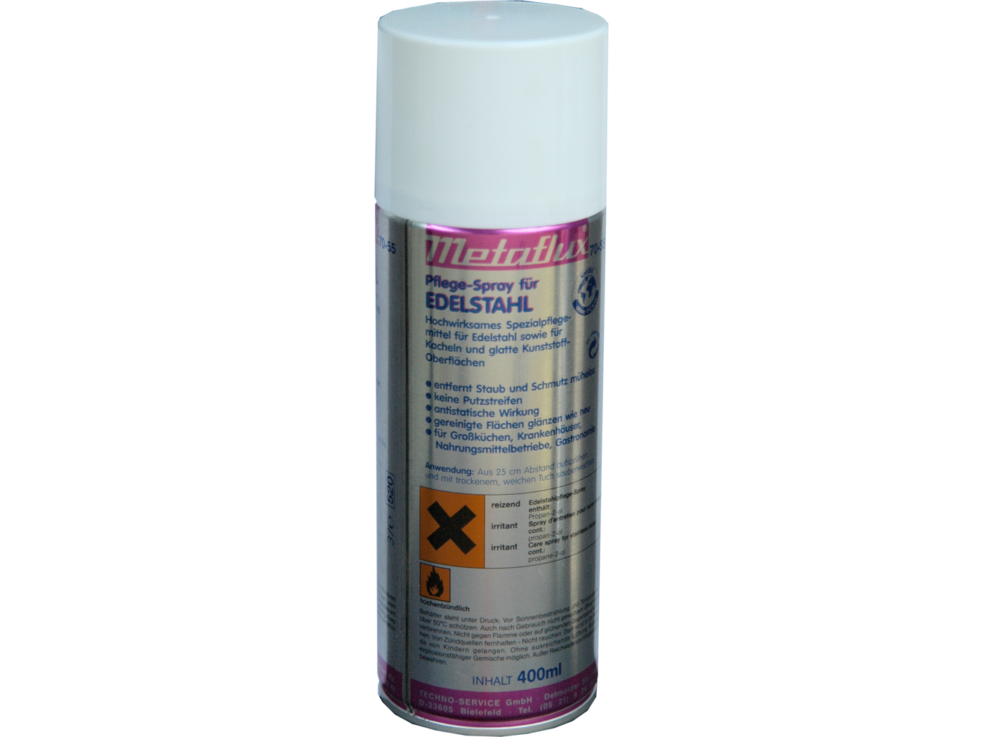 Stainless steel care spray, 400 ml