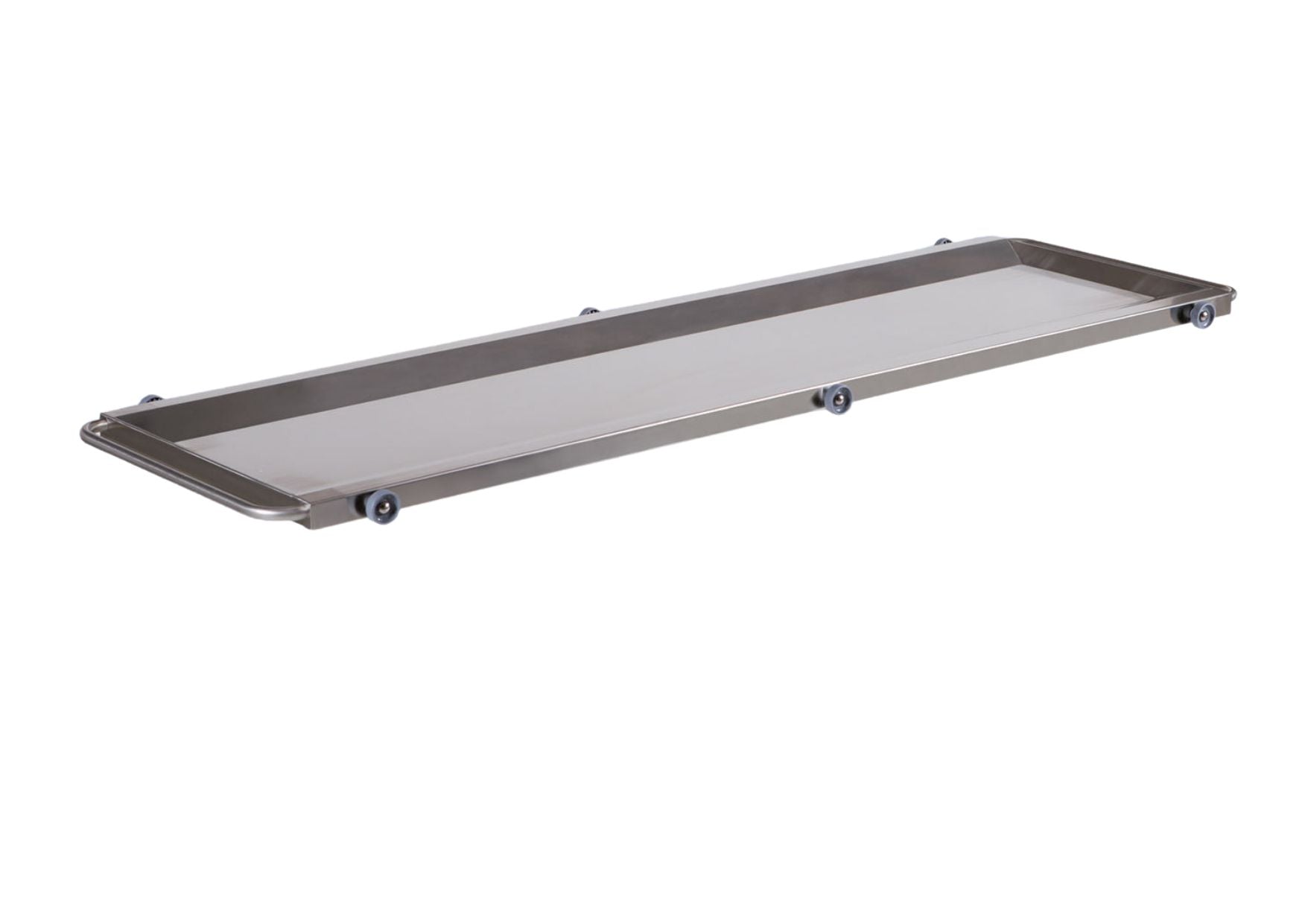 Stainless steel body tray with castors