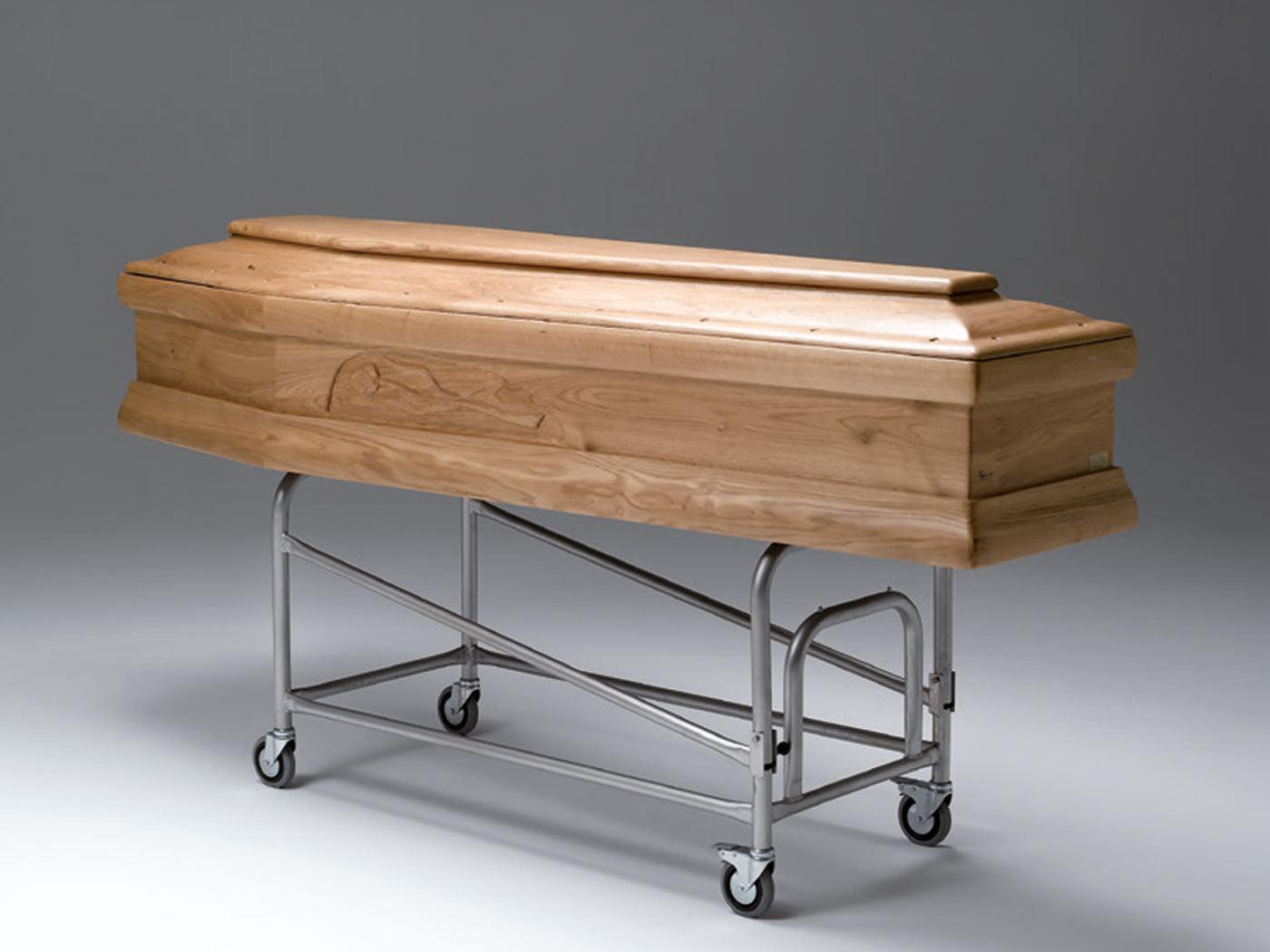 Coffin trolley 2 heights adjustable
