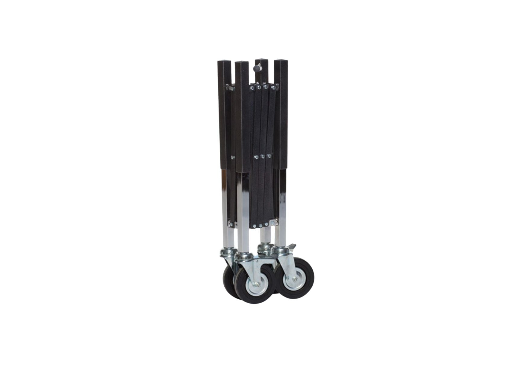 Scissor trolley can be pulled lengthways and crossways
