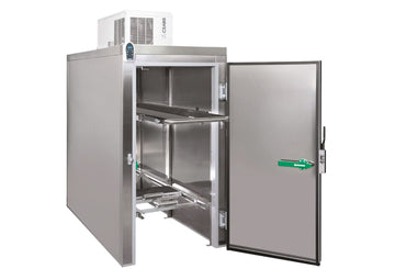 Edelstahl Leichenkühlzelle Frontlader