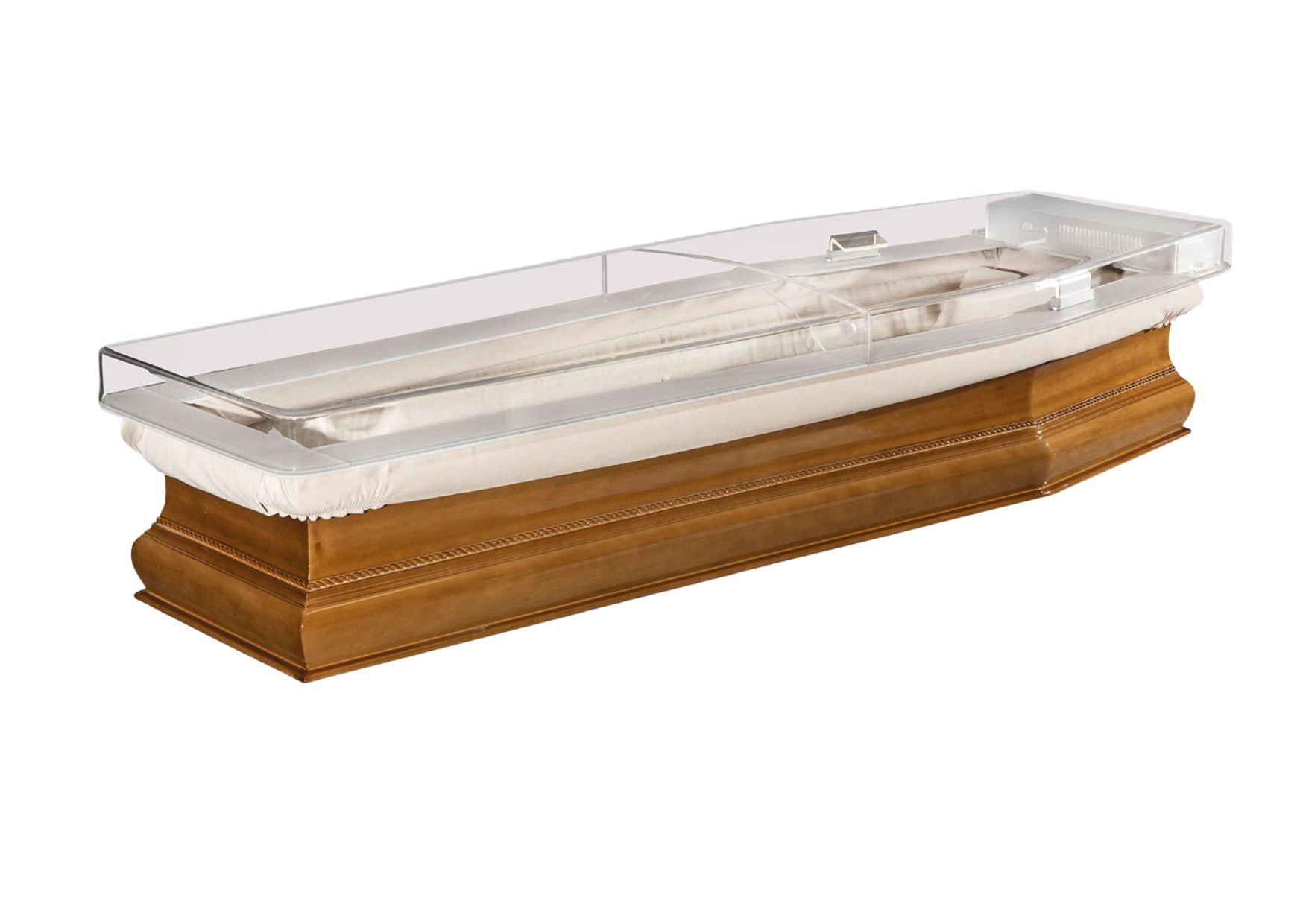 Ionizing coffin cover transparent