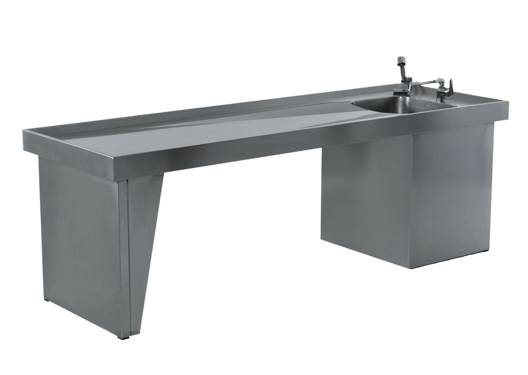 Stainless steel autopsy table Dissection table with organ basin and control panel