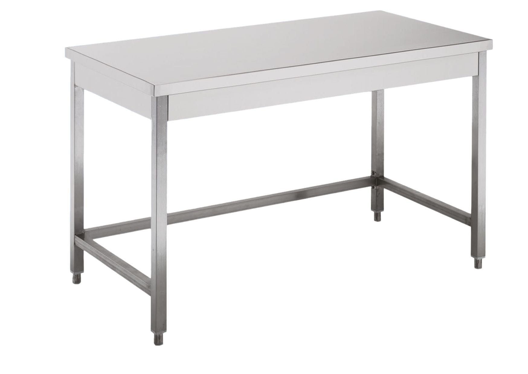 Stainless steel work table open
