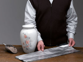 Aschebeutel silber - 0