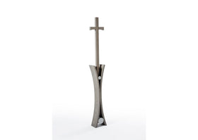 Säule mit Kreuz Eschenholz - 0