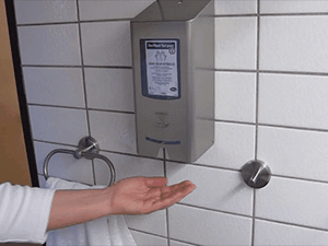 Hartmann CleanSafe extra touchless Spender  1 Ltr.-Flasche