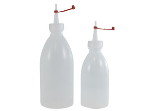 Leerflasche mit Trichteraufsatz, 500 ml-Flasche