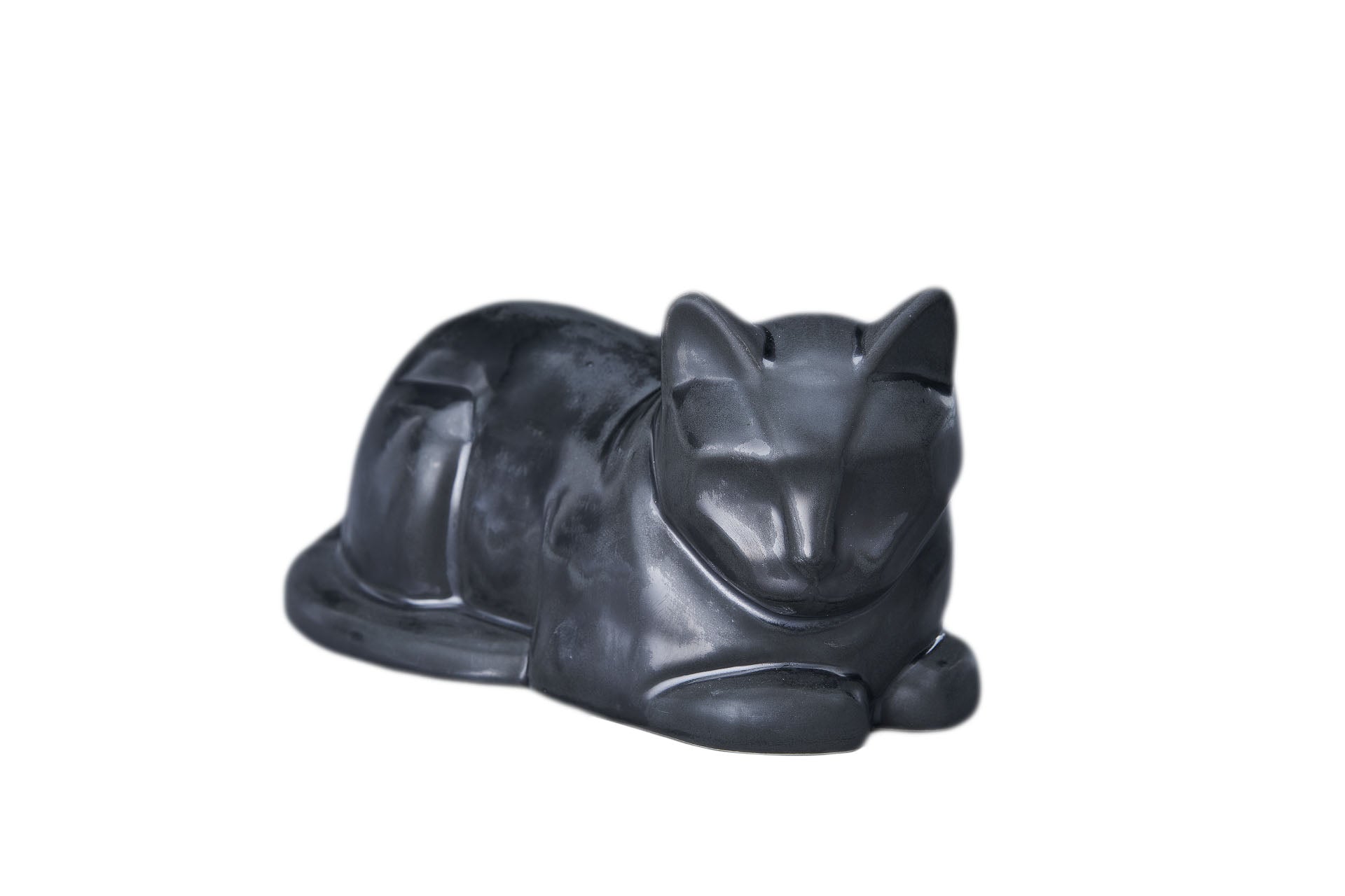 Tierurne Liegende Katze Keramik-1