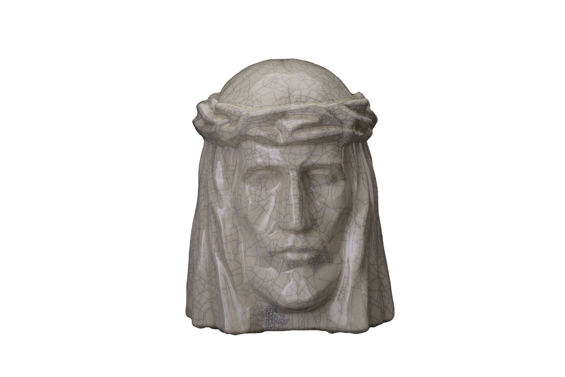 Memorial urn Christ ceramic - 0