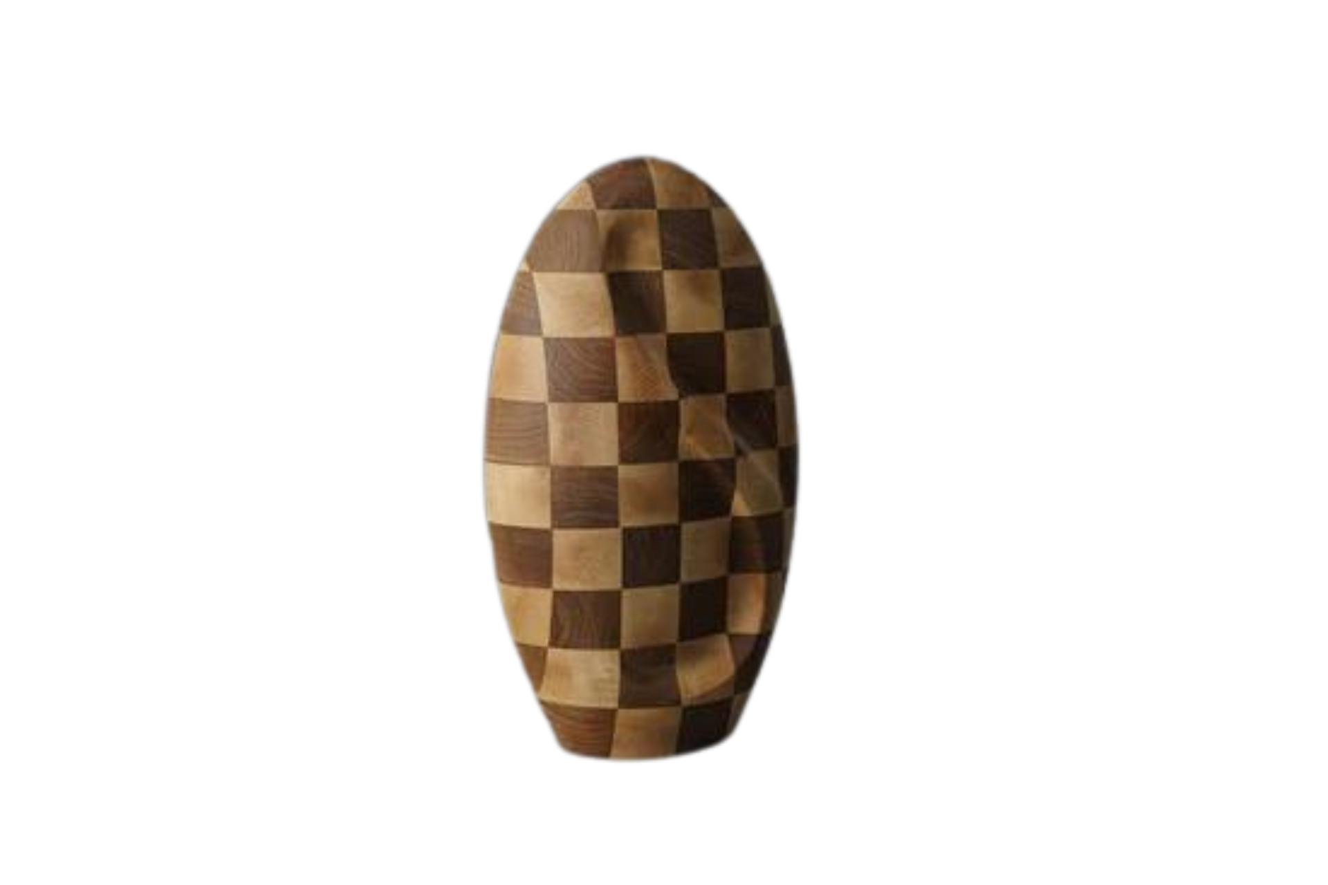 Wooden urn eternity walnut checkered