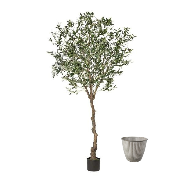 Olivenbaum Kunstpflanze deko - 0