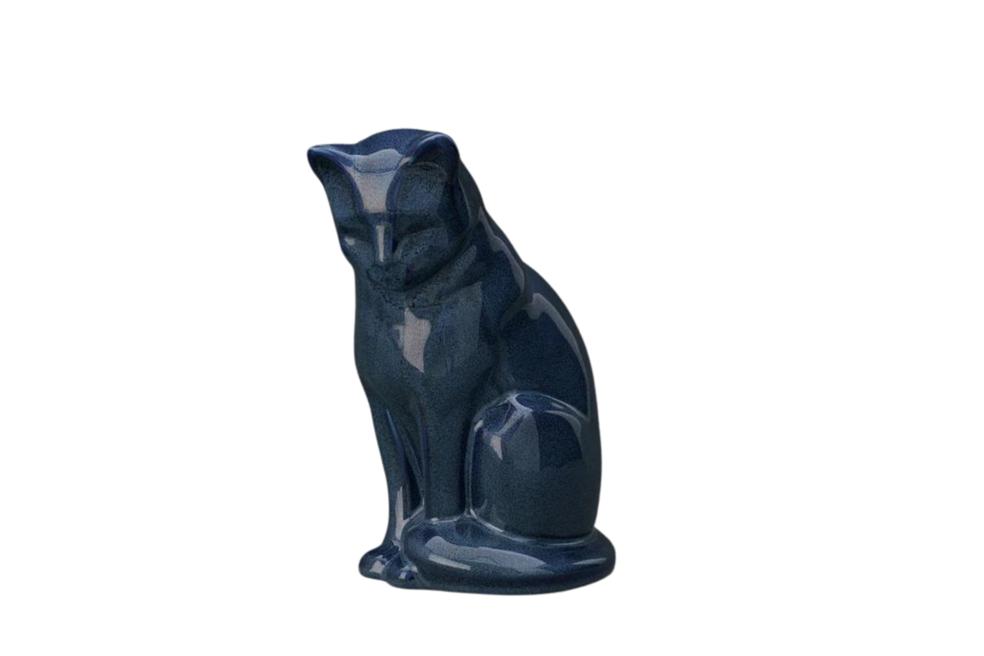 Kaufen blau-melange Tierurne Katze Keramik