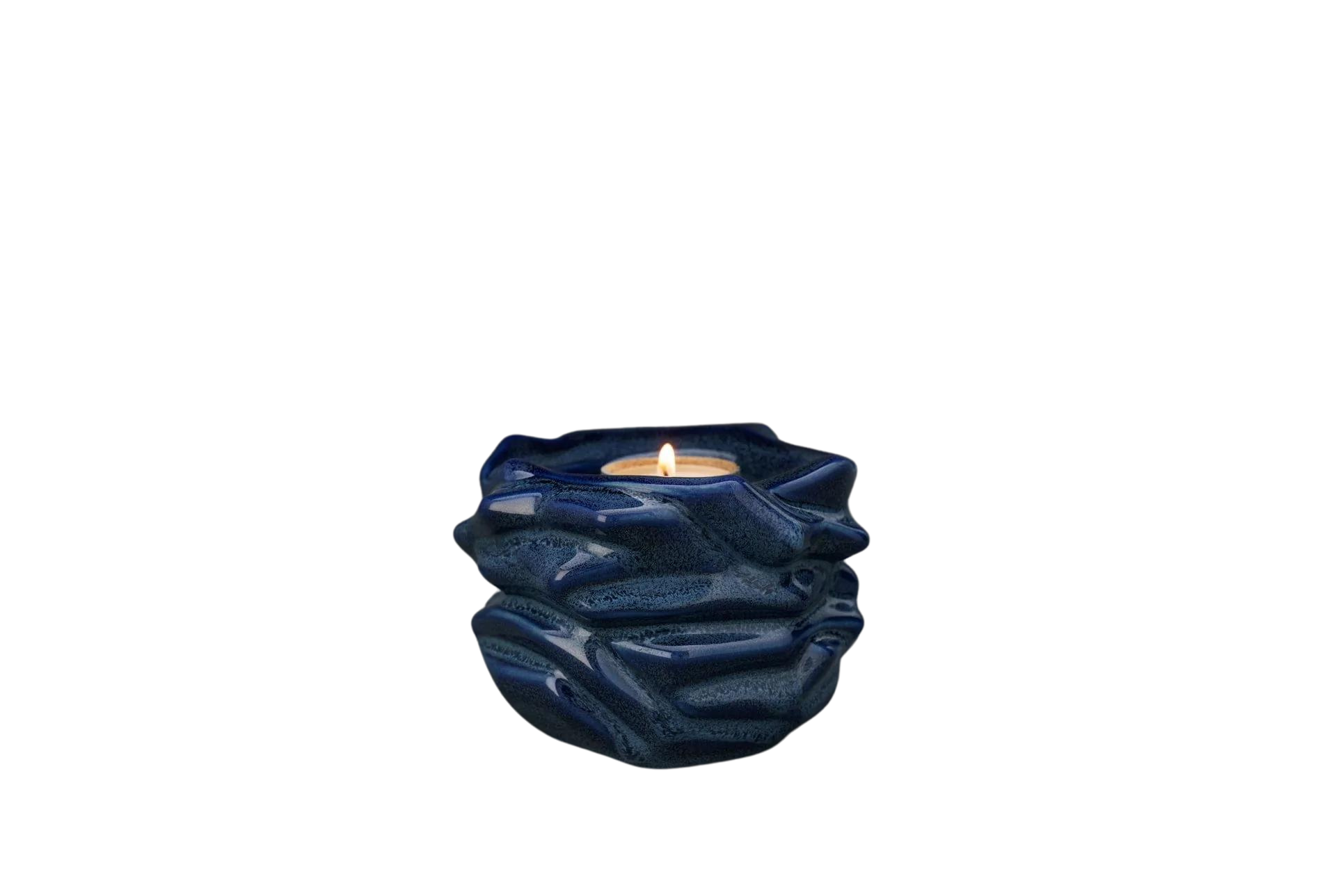 Kaufen blau-melange Gedenkurne Christ Keramik