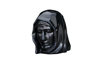 Kaufen schwarz-glanzend Urne Heilige Mutter Keramik