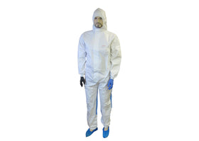 Vollschutzanzug mit Kapuze gelb