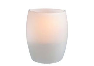 MONS Tischlampe bauchig Mattglas weiß, rund