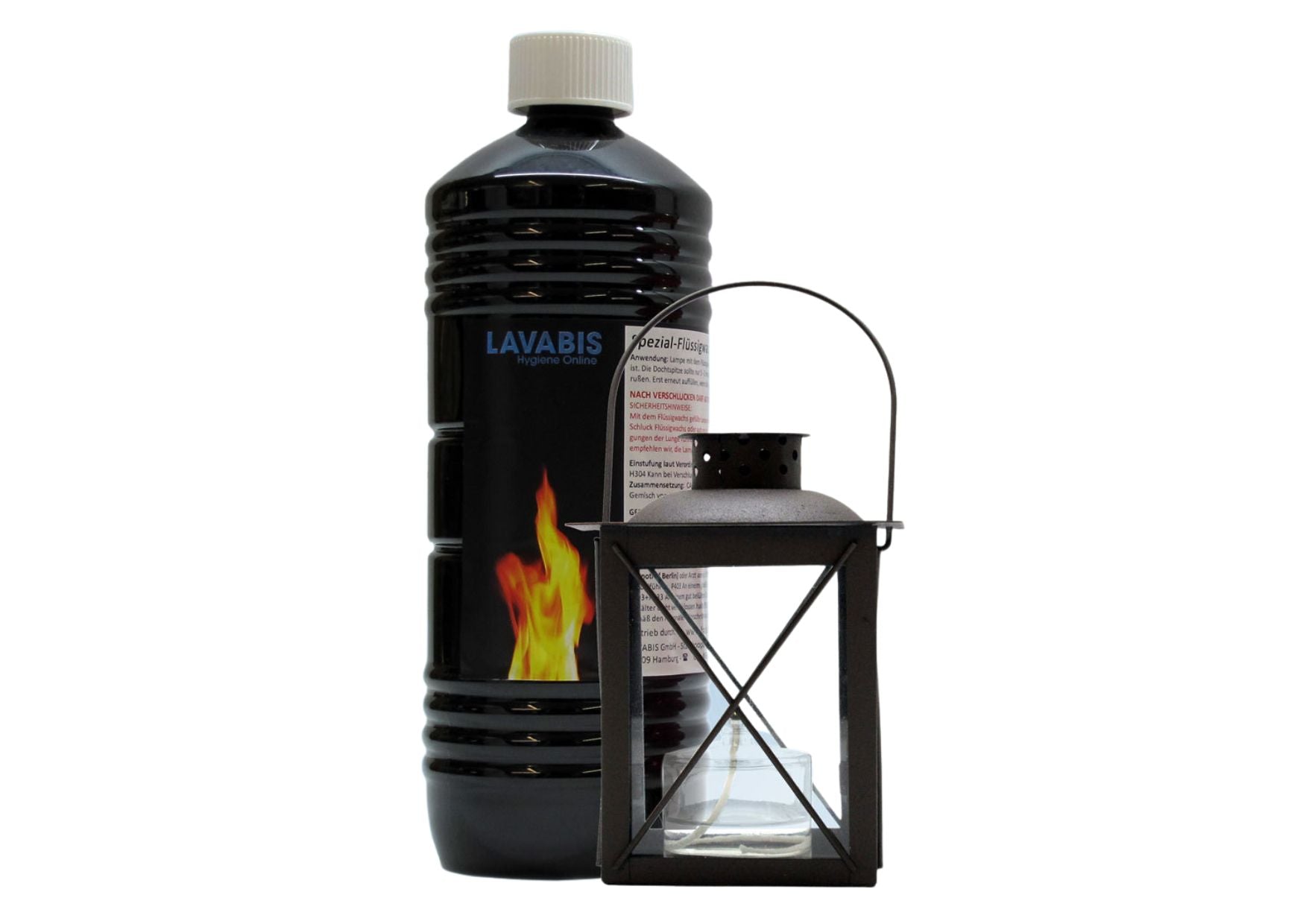 Lantern set, 1 liter liquid wax