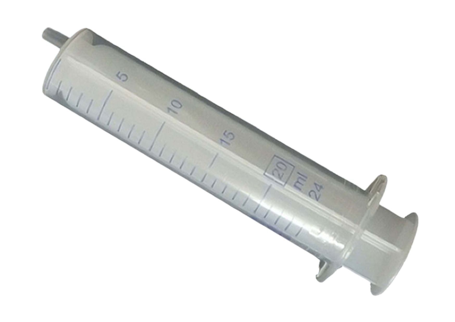Disposable syringe, Luer attachment, 2-piece