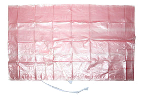 Warmwasserlöslicher Wäschebeutel, transparent rot, 119 Liter