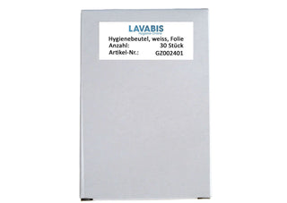 Hygienebeutel, weiss, Folie / 30 Stück