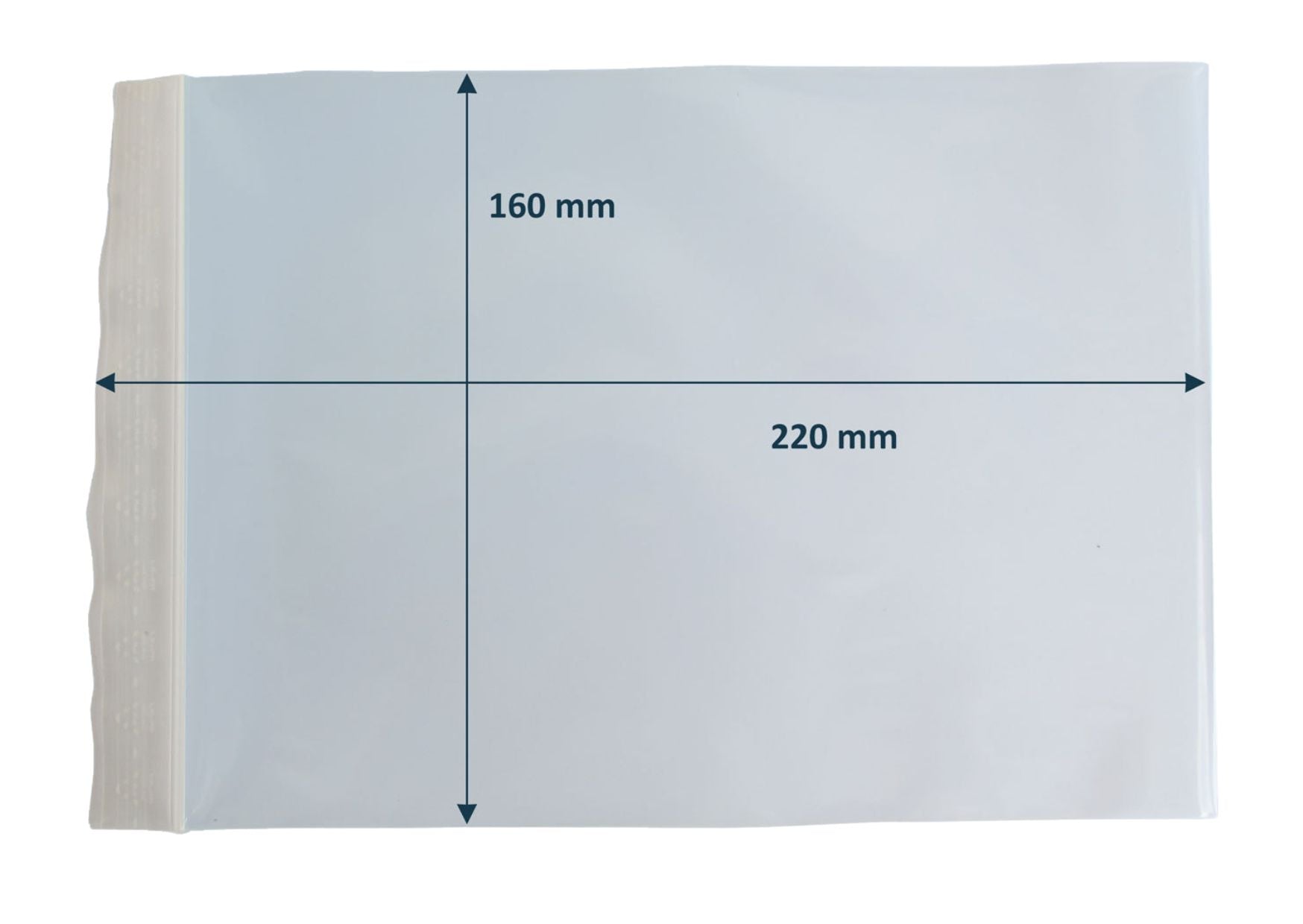 Druckverschlußbeutel, 160 x 220 mm x 90 µm / 20 Stück - 0