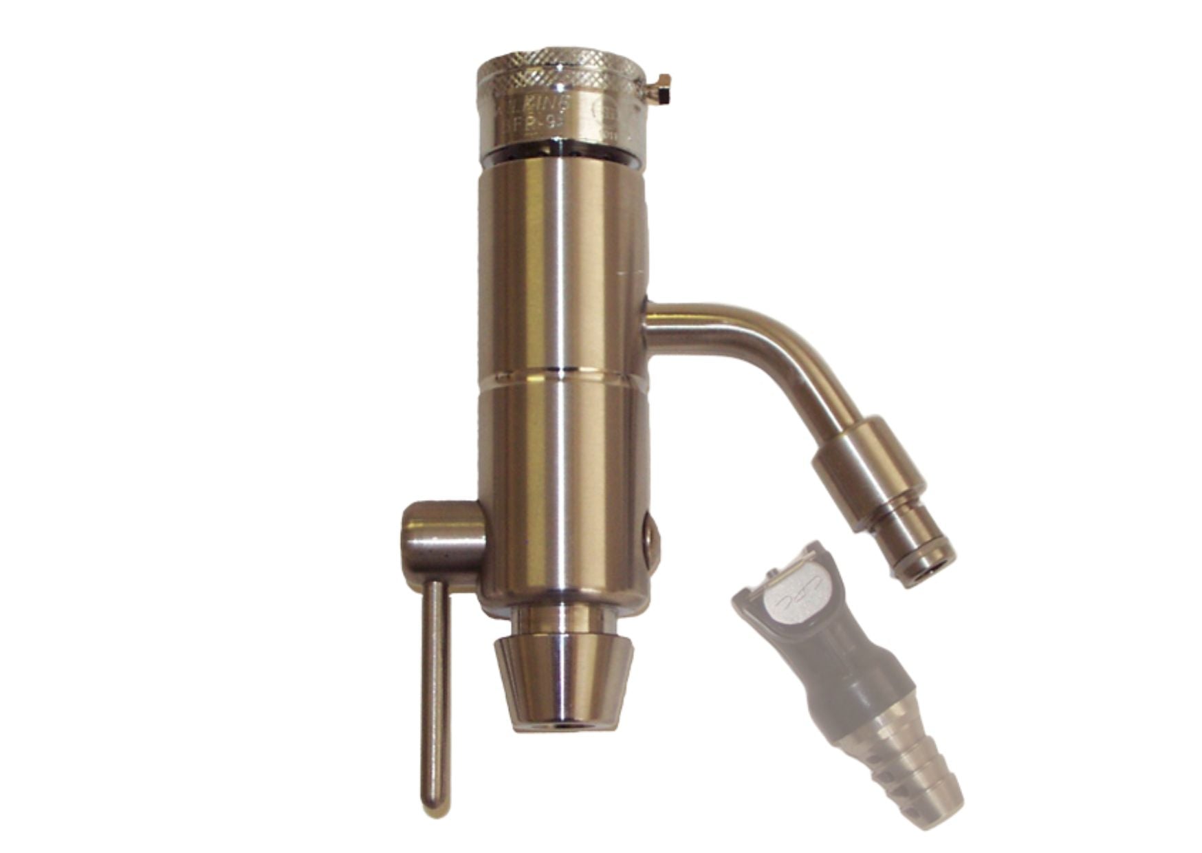Hydro aspirator, stainless steel, non-return valve, QC