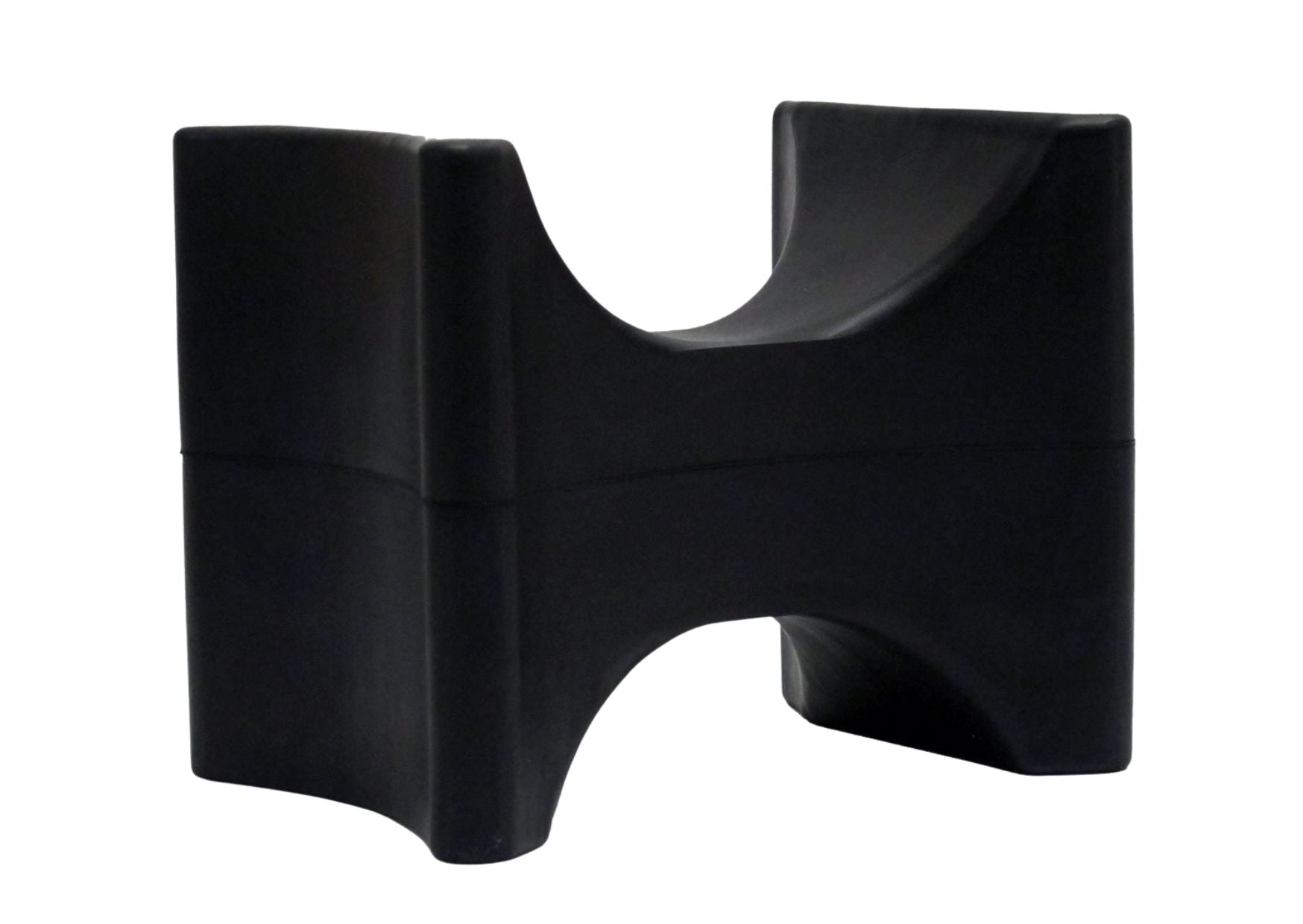 Headrest, rubber, black
