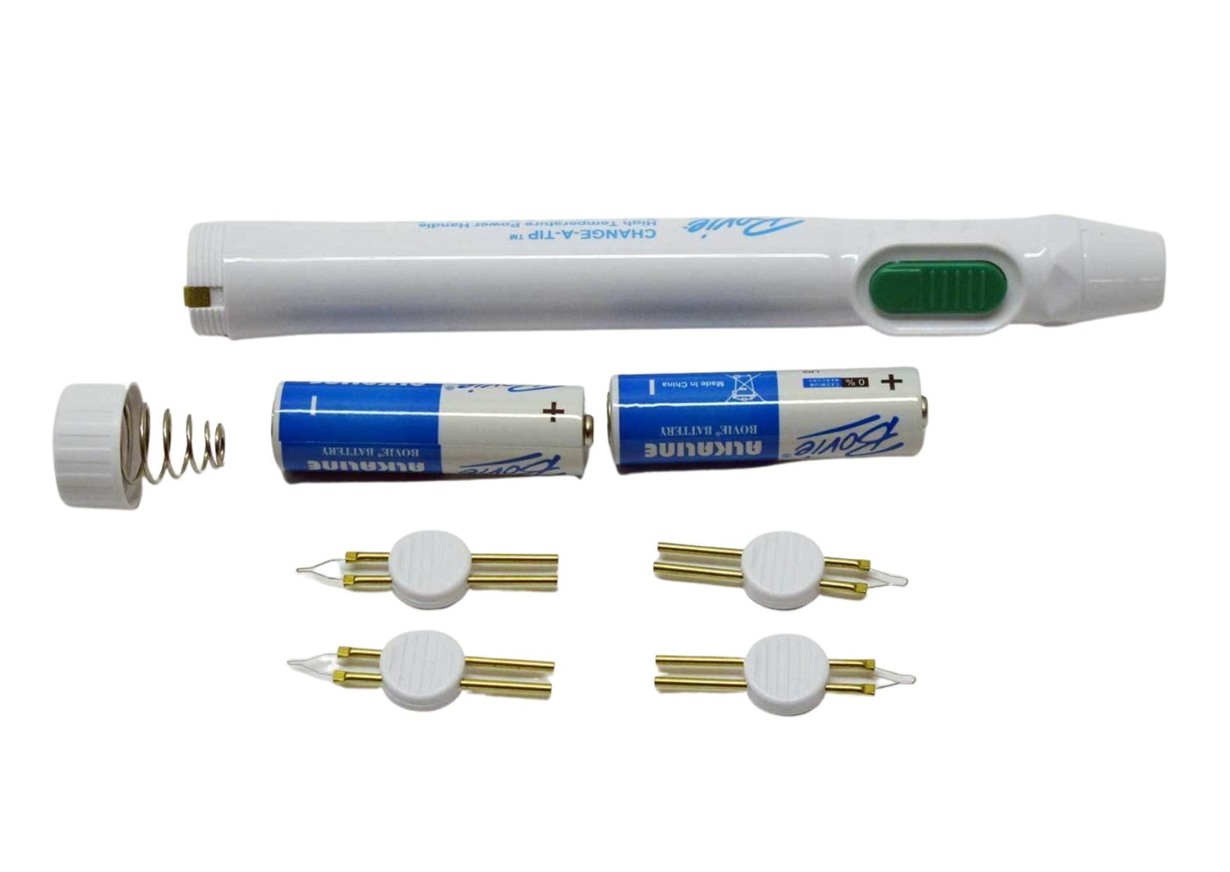 High-temperature battery cautery set, standard, 2 batteries