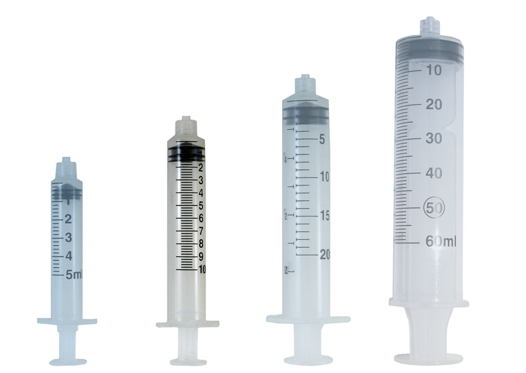 Disposable syringe, Luerlock, 3-piece