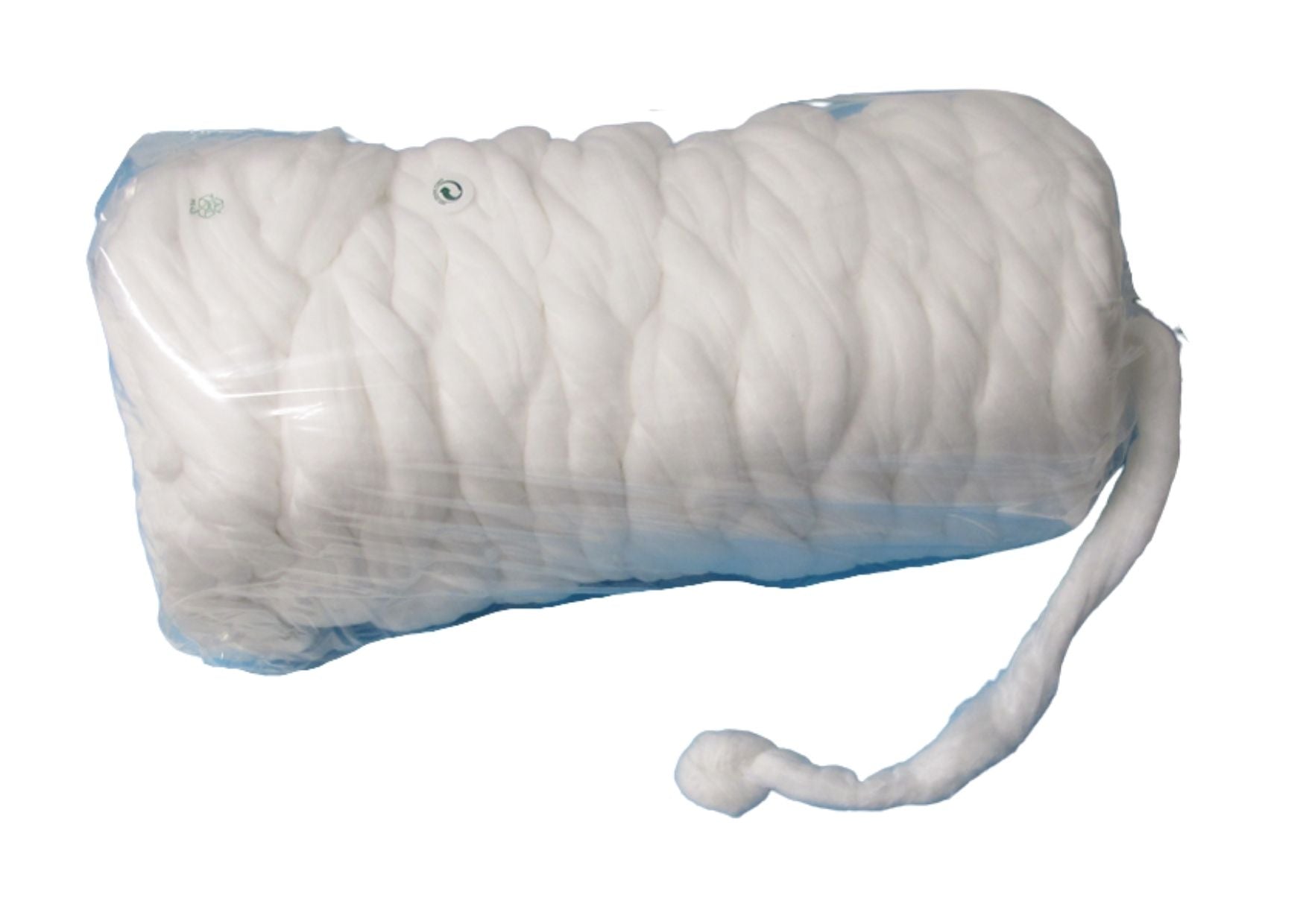 Cotton string, white, 1 kg bag