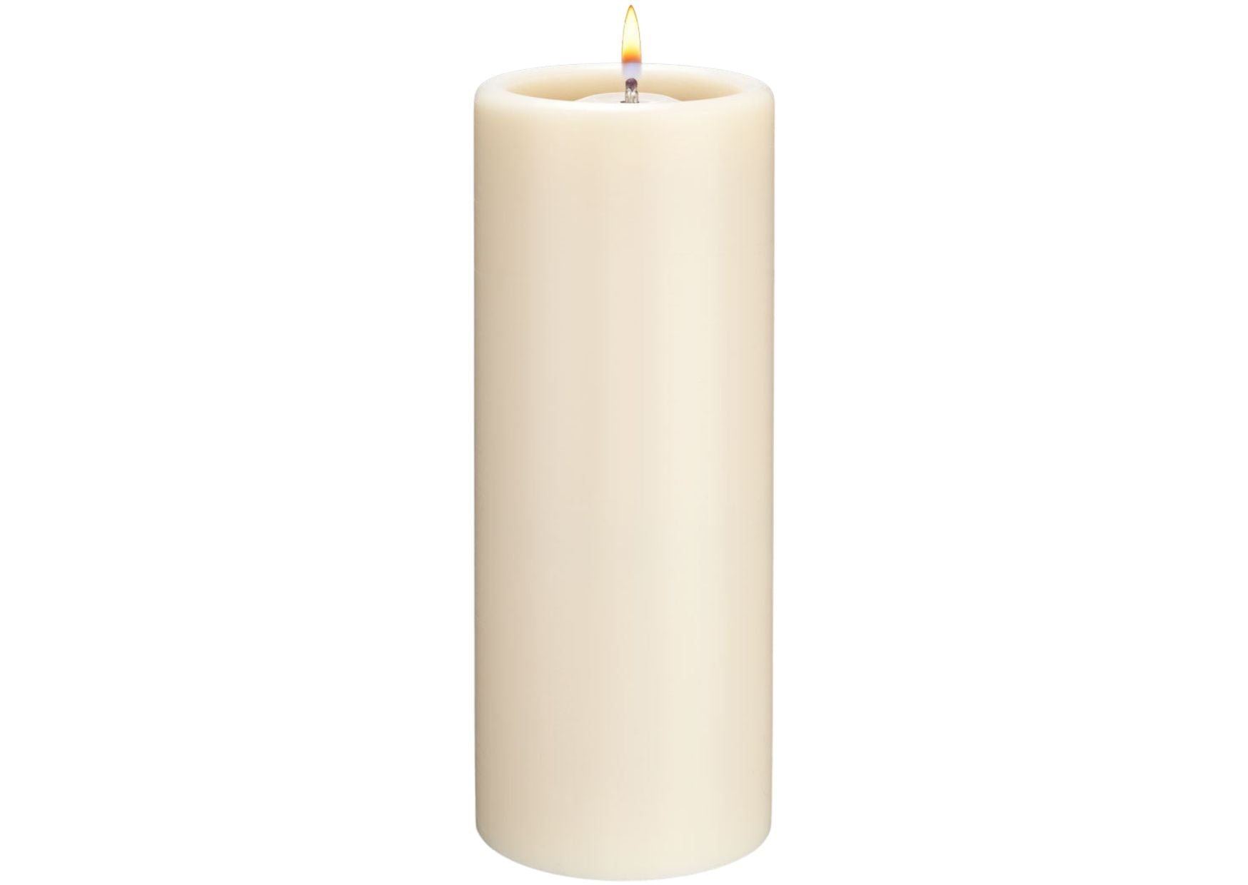 Heliotron safety candle ivory
