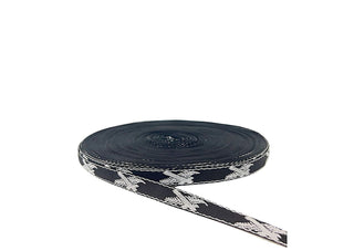 Lotband "Kreuz-Palme" schwarz-weiß