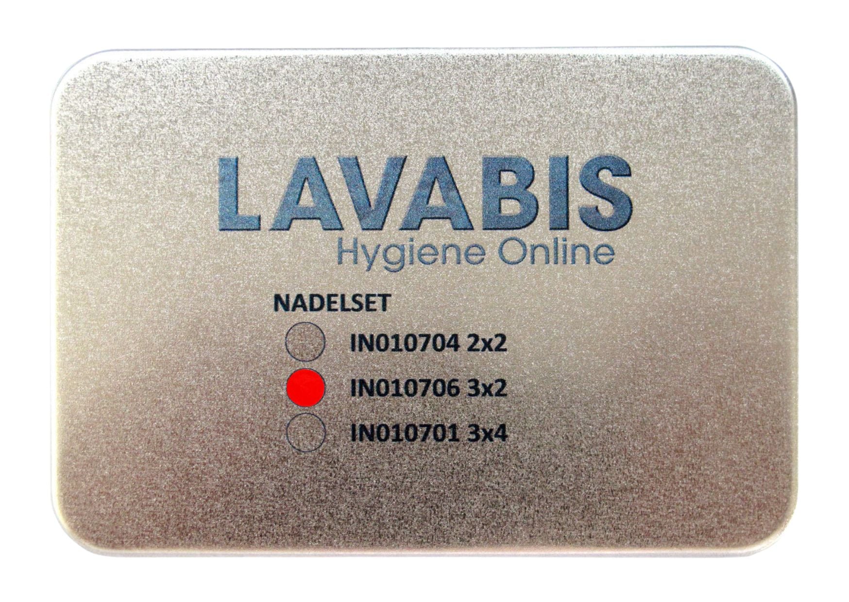 LAVABIS needle set, assorted / 3 x 2 pieces